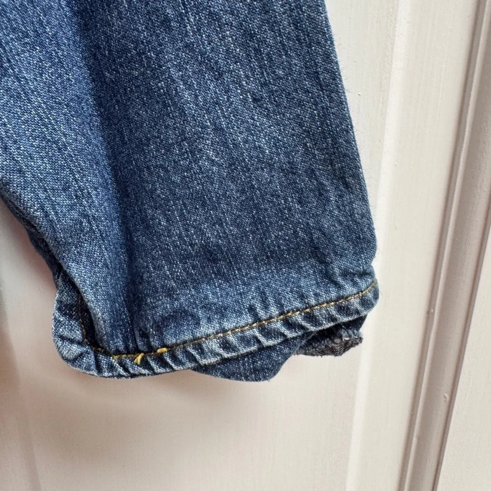 Carter's 3T Girls Blue Jean Jacket Classic Denim Style with Flower Design